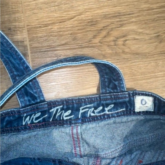 We The Free Chasing Rainbows Denim Overalls - Picture 6 of 10